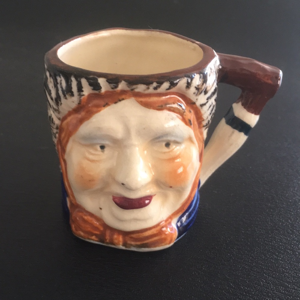 Vintage 🔻 Rare Miniature Toby Mug Made In Japan Ceramic